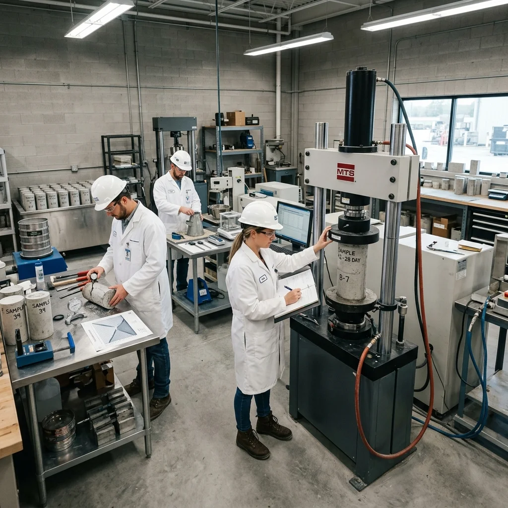 Concrete testing laboratory